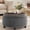 Dark Grey, variant on Ottoman with Storage, Storage Ottoman Bench, End of Bed Storage Bench, Square Ottoman Foot Rest, Entryway Bench with Seating and Wood Legs for Living Room, Bedroom, Dark Grey