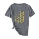 thumbnail image 3 of Pntutb - Camiseta de manga corta para mujer, informal, holgada, con cuello redondo, estampada Pntutb Pntutb-5689, 3 of 5
