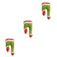 thumbnail image 4 of Toystoory Lindo árbol de Navidad juguete dormitorio decoración manualidades hogar cumpleaños fiesta decorativa hecha a mano DIY colgante arte Pierna 3piezas Toystoory CBP181498, 4 of 6