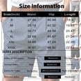 thumbnail image 3 of CIENVNSTG Men's Linen-Textured Quick-Dry Shorts Drawstring Waist Breathable Beach & Casual Shorts Khaki 3XL, 3 of 7