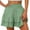 Mint Green, variant on Karight Women's Cute High Waist Ruffle Mini Skirt Layered Ruffle Hem Flared Flowy Casual Swing Beach Mini Short Skirt Green