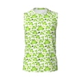 thumbnail image 6 of Lsque Cute Frogs Print Men's Cotton Blend Sleeveless Muscle Shirts (S-3XL)- Moisture Wicking, Odor Protection, UPF 30+,Small, 6 of 8