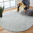 thumbnail image 2 of SAFAVIEH Tulum Ronald Oriental Area Rug, Light Grey/Ivory, 6'7" x 6'7" Round, 2 of 7