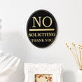 thumbnail image 3 of Señal de prohibido solicitar, divertida señal de prohibido solicitar, autoadhesiva, para puerta de entrada, casa, negocio, 3 of 7