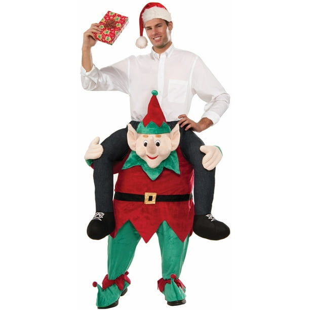 Drôle Moi sur un Elfe Adulte Hommes Femmes Costume Noël Tour sur une Mascotte Parade
