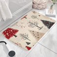 thumbnail image 3 of Beige Christmas Tree Pattern Flannel Non Slip Door Rugs,Washable Door Mats Indoor,Decorative Door Mats,Dirt-Resistant and Absorbent Doormat for Entrance,Bedroom,Kitchen,Bathroom,31.5x17in(80x43cm), 3 of 4