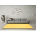 thumbnail image 3 of Ahgly Company Machine Washable Indoor Rectangle Abstract Yellow Contemporary Area Rugs, 7' x 9', 3 of 4