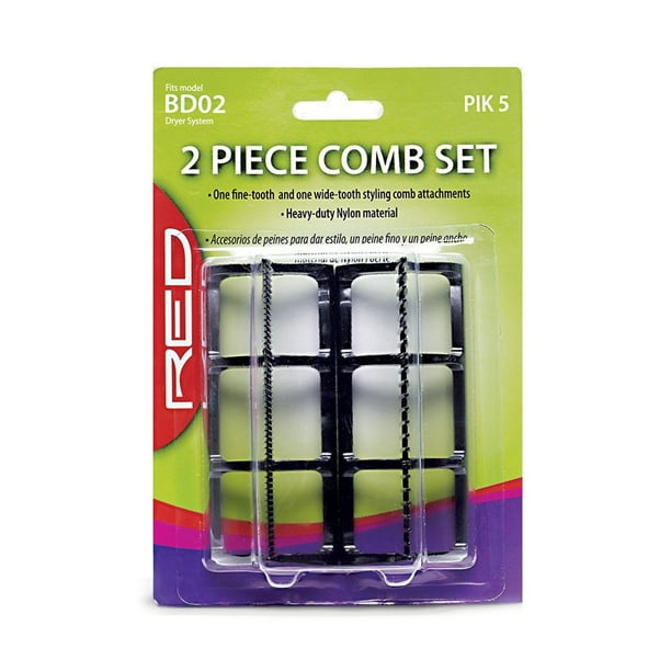 Red by Kiss 2 Piece Comb Set Blow Dryer Attachment