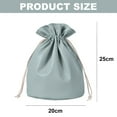 thumbnail image 2 of Bolsa de cosméticos con cordón portátil de gran capacidad de PU para mujer, bolsa de almacenamiento impermeable para viajes, 2 of 5