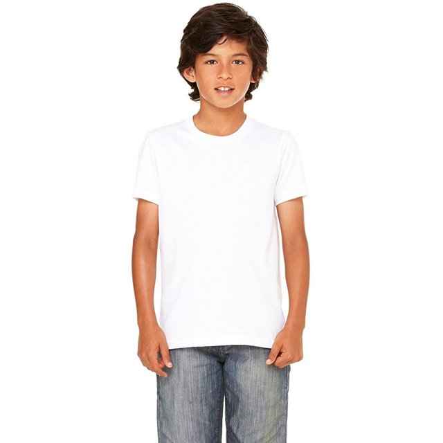 Bella + Canvas T-Shirt à Manches Courtes pour Jeunes - Blanc - L
