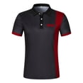 Afdoent Mens Polo Shirts Men's Color Block Leisure Fashion Design ...