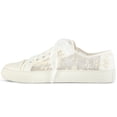 thumbnail image 5 of JIAJIA 8835 Wedding Shoes Bridal Sneakers Flats Bride Tennis Shoes Lace Sneakers Color Ivory,Size 8 B(M) US/39 EU, 5 of 7