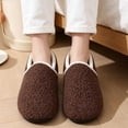 thumbnail image 6 of Knivor Cozy Slippers for Women with Hook Loop Warm Fuzzy Slippers Sock Shoes Ultra-Light House Slippers with Mute Anti-Slip Sole for Indoor Bedroom/Yoga, 6 of 8