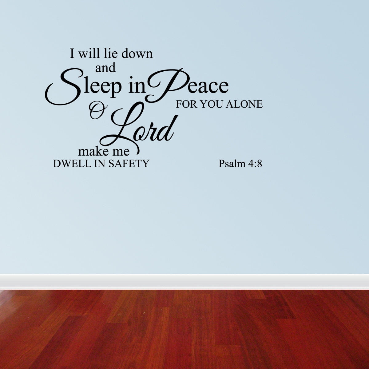 Details about   PSALMS 4:8 I WILL LIE DOWN & SLEEP RELIGIOUS WALL DECAL VINYL QUOTE SCRIPTURE 