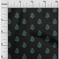 thumbnail image 1 of oneOone Viscose Chiffon Fabric Leaves & Floral Block Print Fabric BTY 42 Inch Wide, 1 of 5