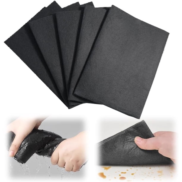 Paños de Limpieza de Microfibra, 5 Pcs Paño de Limpieza Mágico Engros, Toallas de Limpieza de Microfibra Reutilizable Mejor, Aptos para la Limpieza de la Cocina, el Coche y el Hogar (30×30cm)