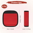 thumbnail image 3 of Funda para mango de equipaje Uxcell 6 Pcs Identificadores de equipaje de neopreno para maletas Accesorios de viaje Rojo 6 pulgadas, 3 of 6