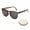 Coffee Black, variant on Sunglasses for Women Men, Silicone & PC Folding Model Trendy Sunglasses with Simple Box Sunshine Protection Shades for Driving, Shopping and Taking Photos