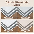 thumbnail image 7 of Design&I 5'x7' Ultra Soft Area Rug, Farmhouse Abstract Interlocking Lines Lattice Contemporary Moden None Fluffy Washable Non Shedding for Bedroom Living Room Home Office, 7 of 7
