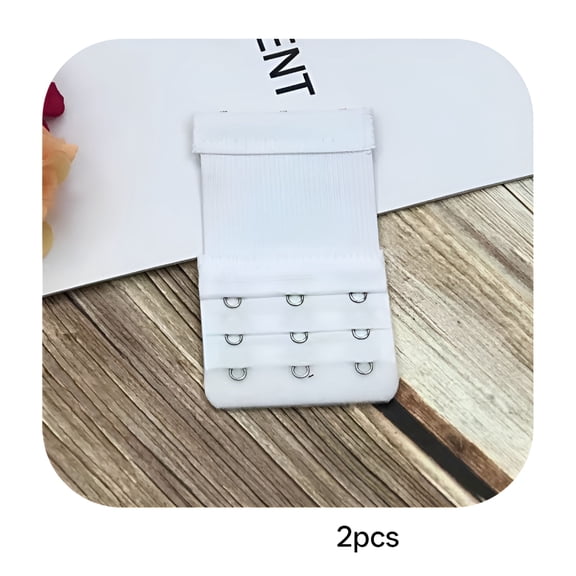 TELOLY 8Pcs Women's Bra Extension Strap, 3 Row 3 Hooks Stretchy Bra Extender