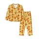 thumbnail image 1 of Balery Beer And Crawfish Conjunto de Pijama con Estampado para Mujer, Conjunto de Dos Piezas con Manga Larga, Ropa de Dormir Suave con Bolsillos, Pijamas Cómodos-Medium, 1 of 7