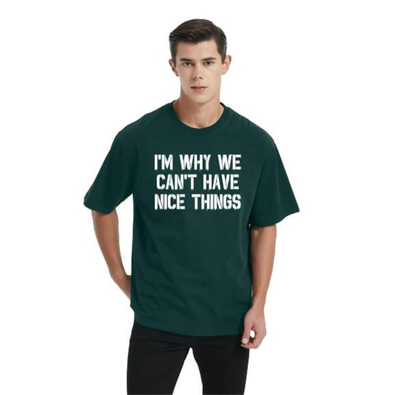 I'm Why We Can't Have Nice Things Humor Graphic Novelty Sarcastic Funny Mens T Shirt Green M