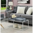 thumbnail image 1 of Convenience Concepts Palm Beach Table Basse en Verre Clair et Métal Chromé, 1 of 9
