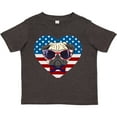 thumbnail image 3 of Inktastic Pug Dog Patriotic US Flag Heart Boys or Girls Toddler T-Shirt, 3 of 5