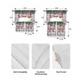thumbnail image 5 of Christmas Snowman Swag Curtains for Living Room/Bedroom Windows, Winter Xmas Snowflakes Cardinal Farmhouse Kitchen Curtains and Valances Set 36 Inch Length, Swags Valance Curtain Panels, 5 of 5