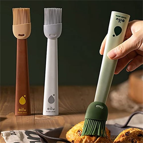 Premium Silicone Basting Brush Heat Resistant for Grilling BBQ Pastry Baking Cooking Oil & Sauces Long Handle Food Grade Utensil 1-Pack