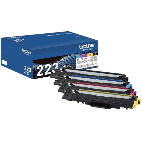 Cartucho de tóner Brother Genuine TN223 4PK de rendimiento estándar