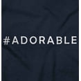 thumbnail image 2 of Hashtag Adorable Cute Social Media Toddler Boy Girl T Shirt Infant Toddler Brisco Brands 3T, 2 of 6
