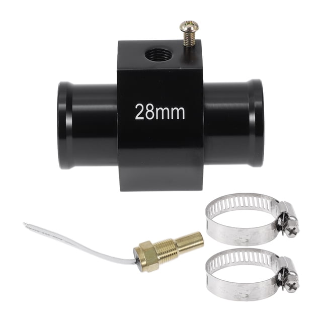 Kit de Sensor de Temperatura de Agua Universal 12/24V Unique Bargains, Adaptador Negro de 1/8" NPT 28mm 150°F Encendido - 135°F Apagado para Radiador Automotriz y Enfriamiento de Motor