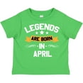 thumbnail image 3 of Inktastic Legends Are Born in April Boys or Girls Toddler T-Shirt, 3 of 5