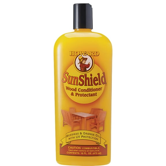 Howard SWAX16 SunShield Outdoor Furniture Wax with UV Protection, 16-Ounce, Yellow 3, 16 oz