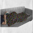 thumbnail image 6 of Dogs Soft Flannel Fleece Throw Blanket, Abstract Origami Style Graphic Dog in Lively Colors Geometrical Animal Design, Cozy Plush for Indoor and Outdoor Use, 60" x 80", Multicolor, by Ambesonne, 6 of 6