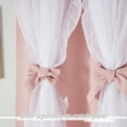 thumbnail image 6 of NICETOWN Double Layer Pink Curtains for Livingroom Thermal Insulation Room Darkening Grommet Drapes with Sheer, W52 x L95, Set of 2, Blush Pink, 6 of 10