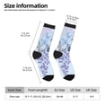 thumbnail image 2 of KLL Bird Butterfly Stripe Print Cool Socks Men's Women's Crew Socks Funny Crazy Novelty Stockings, 2 of 6