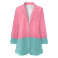 thumbnail image 5 of njshnmn Blazers for Women Business Casual Women's 2023 Fall Casual Blazers Lapel Open Front Work Suit Office Blazer Jackets, Rose Gold, XL, 5 of 5