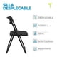 thumbnail image 4 of Silla Plegable Acero Tubular Calibre 18 VIVIANA Plástico Resistente C/ Patas Antiderrapante Multifuncional Onof, 4 of 6