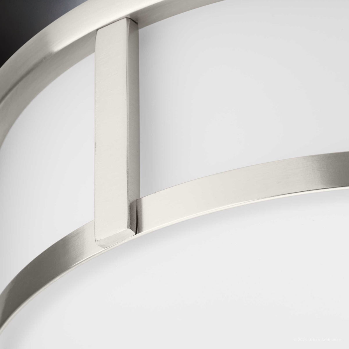 Luxury Modern Farmhouse Ceiling Light, Brushed Nickel, UHP4597