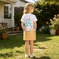 thumbnail image 6 of Bobifish Toddler Girls Suspender Dress Sleeveless Printed Pocket Casual Dresss Children Girls Relaxed Theme Party Dresss, 6 of 6