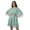 Aquamarine, variant on Printed Beach Coverups Women Plus Size Sundresses For Women Mini Dress