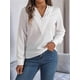 thumbnail image 4 of Blusa Plisada de Larga con Cuello en V para Mujer, Ideal para Oficina S, 4 of 8
