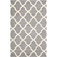 thumbnail image 3 of SAFAVIEH Cambridge Liam Geometric Wool Area Rug, Silver/Ivory, 6' x 9', 3 of 8