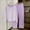 Purple, variant on Goodtrade8 Loungewear for Women Fleece Sleepwear Long Sleeve 2 Piece Casual Solid Color Crew Neck Womens Pjs