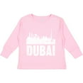 thumbnail image 3 of Inktastic Dubai City Skyline with Grunge Boys or Girls Long Sleeve Toddler T-Shirt, 3 of 5