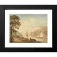 thumbnail image 2 of Nicholas Pocock 14x11 Black Modern Framed Museum Art Print Titled - The River Avon with Passing Vessels (1785), 2 of 5