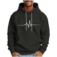 thumbnail image 2 of Blczomt Mens Sweatshirt Winter Graphic Pullover Sweatshirt Casual Black Long Sleeve Hooded Mens Clothing, 2 of 5