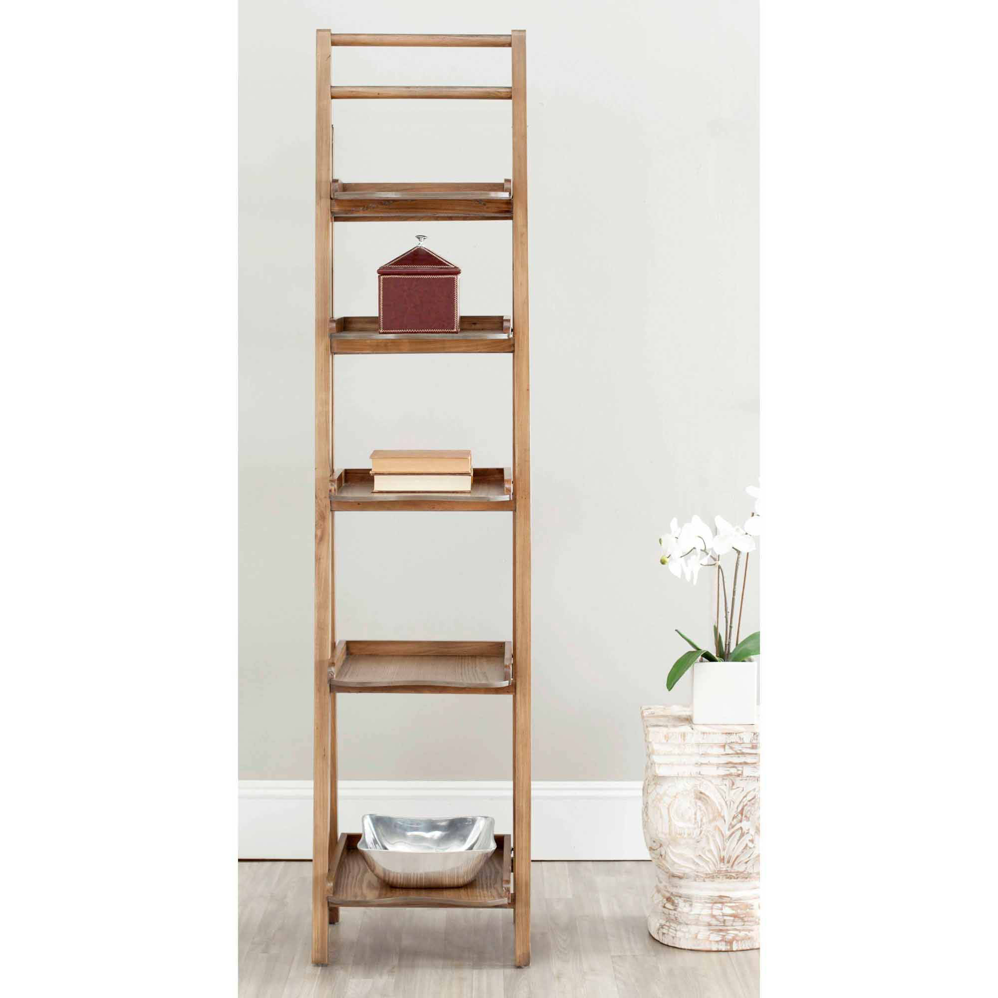 Safavieh Asher 5-Shelf Leaning Etagere, Multiple Colors